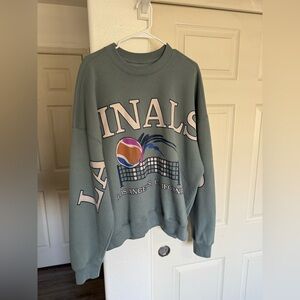 Hollister Green Los Angeles Graphic Crewneck Sweater